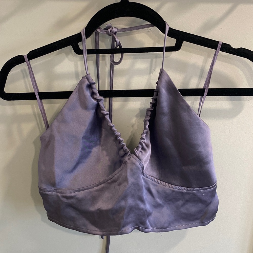 GARAGE silky crop top
